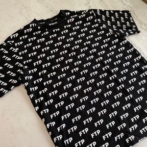 RARE FTP all over print short sleeve shirt tshirt fuck the population ftp logo